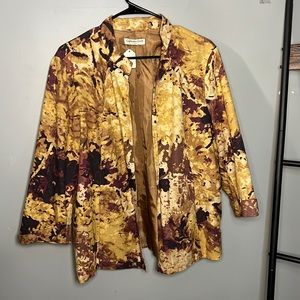 COLDWATER TIE DYE SHACKET/PURPLE/BEIGE